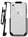 Encased iPhone XR Clear Case with Belt Clip (Reveal Series) Slim-fit Protective Bumper Cover with Rotating Holster (Reinforced Edge Protection)