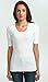 zhAjh Womens Cotton Spandex Mercerized Scoopneck Half Sleeve Tee T-Shirt