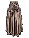 GK Vintage Dress Women's Custome Steampunk Cocktail Party Skirts Coffee L
