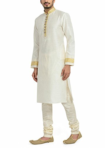 manyavar men's silk kurta pyjama