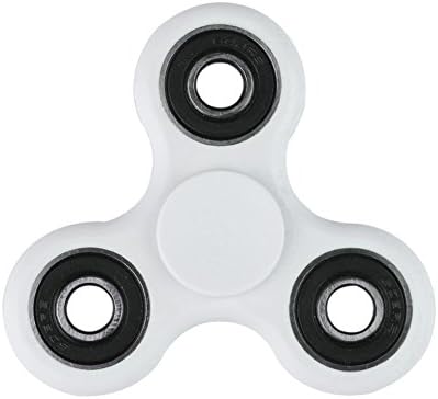 Hand Fidget Spinner Toy Tri-Spinner Fidget Toy Stress Reducer Focus Toy for Killing Time Spins Last for a long time (white)