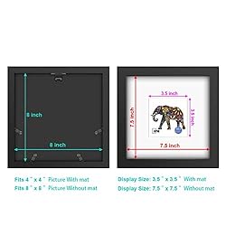 RPJC 8x8 Soild Wood Picture Frame with High