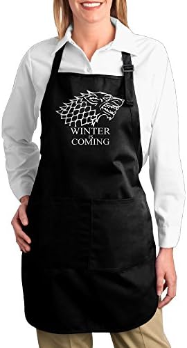 FUNNY MOPAD Song Of Ice And Fire Game-Of Thrones Targarye Kitchen Apron With Front Pockets