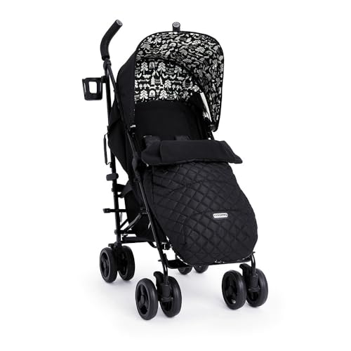 Supa 3 Passeggino con coprigambe – Passeggino leggero dalla nascita a 25 kg – Facile, compatto, pieghevole a ombrello, grande cestino per la spesa, sacco per la spesa con maniglia per il