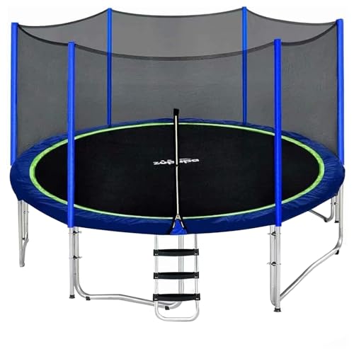 Zupapa 1800LBS Capacity No-Gap Design 16 15 14 12FT Trampoline with Safety