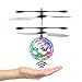 Wekity Flying Ball Toys, RC Toy Helicopter Gifts for Kids Built-in-Shinning LED Disco Light Rechargeable Light Up Ball Drone Infrared Induction RC Drone Helicopter Ball