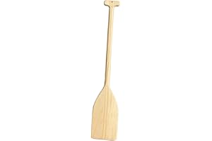 Wazsnhm Wooden Canoe Paddle Dragon Boat Paddle Lightweight 80 cm Handheld Nautical Decoration Boat Oar for Outdoor Pool Hangi
