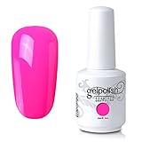 Elite99 Gel Nail Polish Soak Off UV LED Gel Lacquer Nail Art Manicure Bright Pink 558 15ml