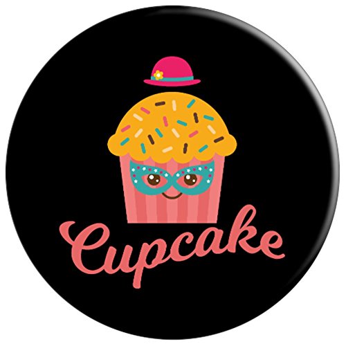 Mask Cupcake Confetti Topping Funny Cartoon Dessert Grip - PopSockets Grip and Stand for Phones and Tablets - Thumbnail 2