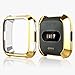 8 Pack Case for Fitbit Versa with Screen Protector, Haojavo Soft TPU Full Protective Cover Ultra-Thin Scratch Resistant Slim Fit Plated Bumper for Fitbit Versa Accessories