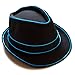NEON NIGHTLIFE Light Up Fedora, Large, Blue
