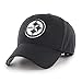 OTS NFL Pittsburgh Steelers Men's All-Star Adjustable Hat, Black And White, One Size