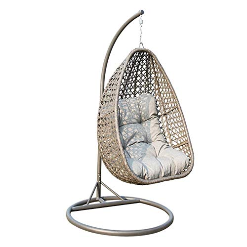ZHJIUXING SF deckenhaken hängesessel,Schaukelstühle Im Freien Ziehen Blume Schaukel Hängen Korb Im Freien Balkon Garten…