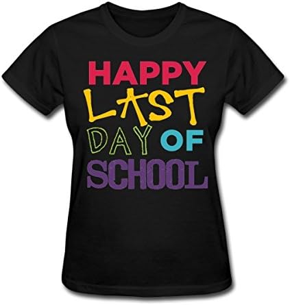 Teelife Women's Teachers Last Day Of School T-Shirt Black Large