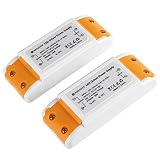 LED Transformer LED Power Supply - 36W, 12V DC, 3A - Constant Voltage for LED Strip Lights and G4, MR11, MR16 LED Light Bulbs (2 pack)