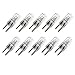 Simba Lighting Halogen Light Bulb G8 T4 35W JCD Bi-Pin (10 Pack) Longer 1.7