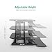EleTab Electric Standing Desk Converter - Height Adjustable Sit Stand Desk Riser Stand up Desktop 37 inches Tabletop Workstation