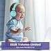 ELECDER i42 Kids Headphones, Safe Volume Limited 85dB, Foldable Adjustable On Ear Headphones, 3.5mm Jack Compatible with Cellphones, Computer, MP3/4 Kindle Tablet School (Green/Purple)