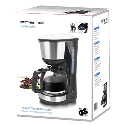 EMERIO CME-122933, Filter Kaffeemaschine, 1.25l für bis zu 10 Tassen frischen Kaffee, herausnehmbarer Permanent-Filter… – Bild 7