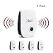 Pest Control Ultrasonic Repeller 4 Pack, Electronic Plug-in Repellent Indoor for Insects, Mosquitoes, Mice, Spiders, Ants, Roaches, Bugs, Fleas, Non-toxic & Eco-friendly, Safe for Humans and Pets