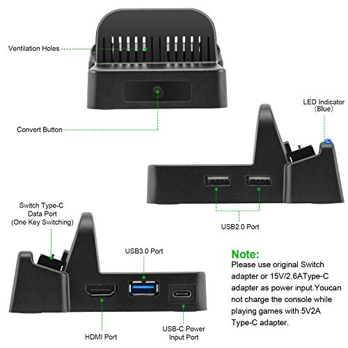 2 Portable+Docking+Replacement+Nintendo+Charging