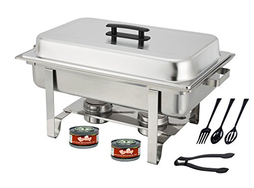 TigerChef Food Warmer - Chaffing Dishes Stainless Steel - Chafing Dish Buffet Set - Chafer and Buffet Warmer Sets with 2… 1 TigerChef Food Warmer - Chaffing Dishes Stainless Steel - Chafing Dish Buffet Set - Chafer and Buffet Warmer Sets with 2…