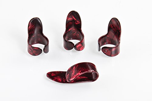 EPIC berry Thumb and Finger Picks - Large - Best for Fingerstyle Acoustic Guitar, Banjo or Ukulele. Includes a Pouch.