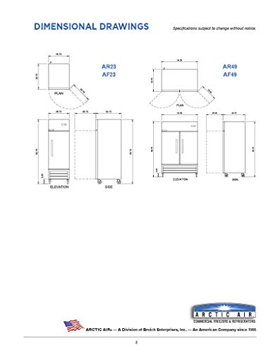 Arctic Air AF23 Commercial Freezer