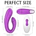 Clitoral G-spot Couples Vibrator, Wireless Remote Anal Vagina Stimulator with 9 Powerful Vibrations, Rechargeable Waterproof Nipple Massager Adult Sex Toy for Women Solo Play or Couples Fun