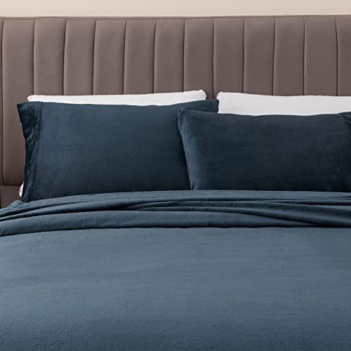 Extra Soft Velvet Plush Queen Micro Fleece Sheet Set Deluxe