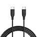 Anker Powerline USB-C to USB-C 2.0 Cable(6 ft), Power Delivery PD Charging for Apple MacBook, Huawei Matebook, iPad Pro 2018, Chromebook, Pixel, Switch, and More Type-C Devices/Laptops