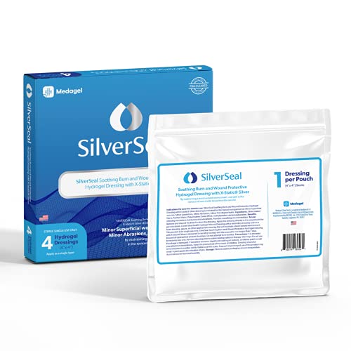 SilverSeal Burn and Wound Dressing Hydrogel Pads with XStatic Silver