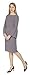 Marycrafts Women's Floral Office Sheath Pencil Bell Sleeve Midi Dress