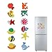 C-Pioneer 24pcs Wooden Cartoon Animal Fridge Magnet Stickers Cute Toys Gifts for Kids