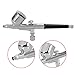 Oxygen Infusion Facial Spray Gun, Double Action Gravity Trigger Air and Paint Water for Nail painting Inkjet Tattoo Skin Moisturizing Clean Pores (0.2mm Caliber)