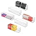 mDesign Stackable Plastic Storage Bin Container, Desk and Drawer Organizer Tote with Handles for Storing Gel Pens, Erasers, Tape, Pens, Pencils, Highlighters, Markers - 14.5