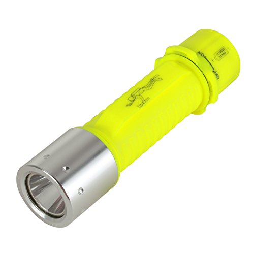 Reiled Diving Flashlight, Bright LED Submarine Light Scuba Safety Lights Waterproof Underwater Torch or Scuba Diving Outdoor Under Water Sport