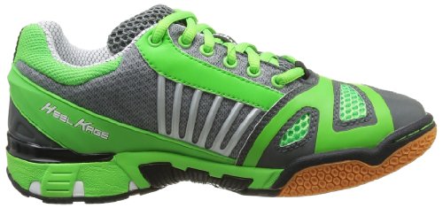 Kempa Women's Hurricane Handball Shoes 37 Eu (4 Damen's Uk) Gray Grau (Grau/Fluo Green/Black 02)
