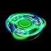Iusun LED Hand Spinner Flashing EDC Anti-Stress Fidget Finger Toys Light Up ADD ADHD Gift (With Switch) (Green 2)