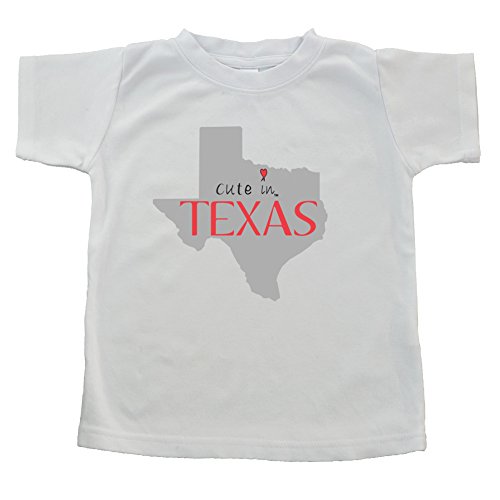 Cute in Texas T-shirt, 4T, White