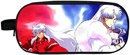 Anime Inuyasha Pencil Case Multi-layer Pen Bag/Pencil Case Zero Wallet Pencil Coin Bag (B)