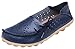 Serene Womens Leather Cowhide Hollow Out Casual Flat Driving Shoes Boat Loafers