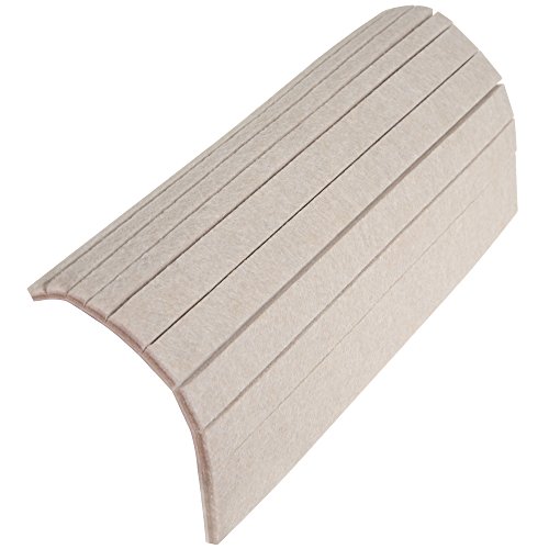 SOFTTOUCH 8" Long Self Stick Pre Cut Felt Pads for Hard Surfaces, Beige (18 Pac…
