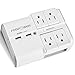 FosPower 4-Outlet Wall Mount Swivel Surge Protector Wall Tap with 2.4A Dual USB Charging Ports, 540 Joules Surge Suppressor, UL Listed (S4WSU2J5)