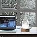 3DHOME Transparent Waterdrop Storm Glass with Pure Wooden Base, Weather Predictor, Creative Choice, Most Unique Decorations on Various Occasion. (X-Large(New))