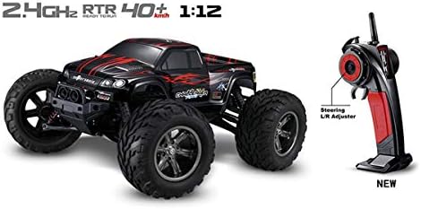 QianHui 2WD RC Cars Full Proportion Monster Truck Off Road 40Km/H 2.4G 1:12 High Speed Racing Car Big Foot Buggy Model Vehicle Waterproof Shock-Resistant Toys
