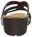 crocs Women's Sanrah Strappy Wedge Sandal, Espresso, 9 M US