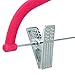 Juvale 24 Pack Hot Pink Velvet Hangers w/Clips for Kids, Baby Nursery, Children's Closet, Dresses, Shirts, Pants, Skirts, Ultra Thin, Nonslip, Space Saving Hangers, 12 Inches Baby Hanger Velvet Pack