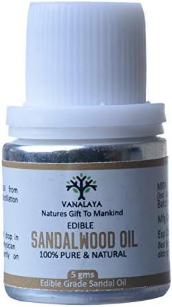 Vanalaya Edible sandalwood oil Pure & Natural Edible grade oil 5g
