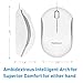 Macally USB Wired Mouse -Simple 3 Button & Scroll Wheel Design - Ergonomic & Comfortable Computer Mouse for Laptop, Windows PC, Chromebook, Desktop, Notebook, & Mac - Plug & Play USB Mouse - White
